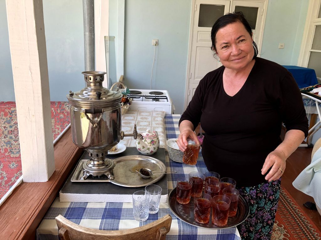 Tea time in Lahij, Azerbaijan